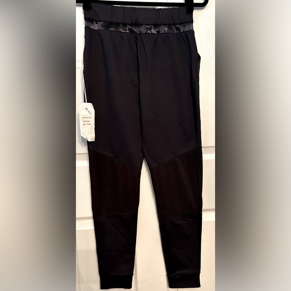 NWT AuDience Women’s Black Mesh Leggings- Black/ Size X-Small